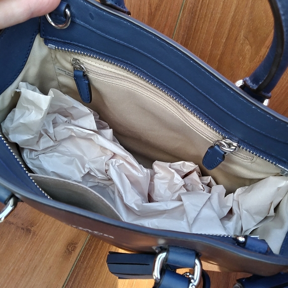 COACH LEATHER HANDBAG TWO TONE - Picture 5 of 8